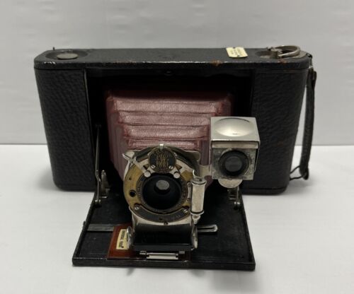 Antique/vintage Eastman Kodak No. 1A Folding Hawk-Eye Model 1 Camera! Rare - Photo 1/9