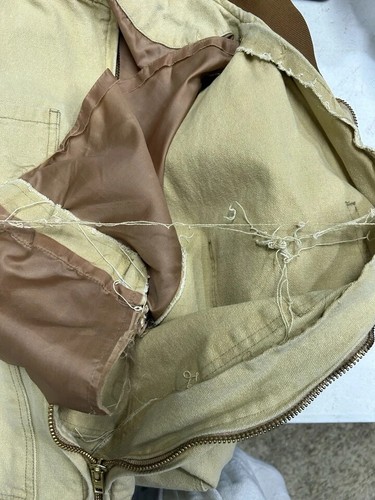 Vintage Wyoming Traders Men's Tan Full Zip Canvas Vest 2XL / 3XL See Measure(HU) - Picture 5 of 7
