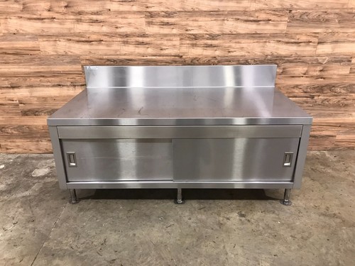 70" Duke DC-CKOVEN-BASE-70 Stainless Steel Equipment Stand/Cabinet, 70.5x36x37"