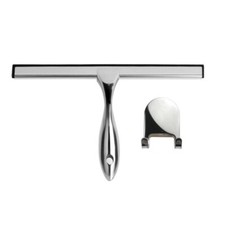 Shower Glass Squeegee 250mm Stainless Steel Bathroom + Sticky Hanger