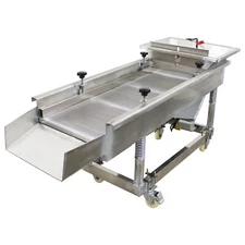 Single Layer 3mm Round Hole Stainless Steel Straight Linear Vibrating Screen