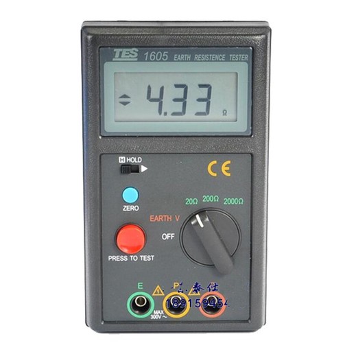 TES-1605 Misurazione della Tensione di Terra,Tester di Resistenza Terra,Tester di Terra - Foto 2 di 5