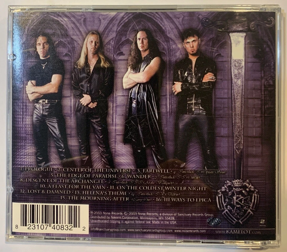 Kamelot Epica Cd  2003 Noise Records Foto 2 de 2