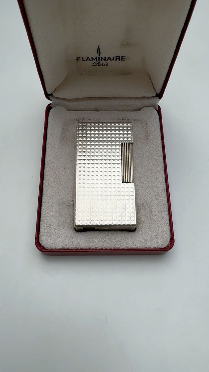 Gas Lighter Vinci Flaminaire Paris Silver Plated in Box | eBay