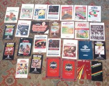 Lot of 27 Atari Vintage Original Video Game Manuals Catalogs Instruction Booklet