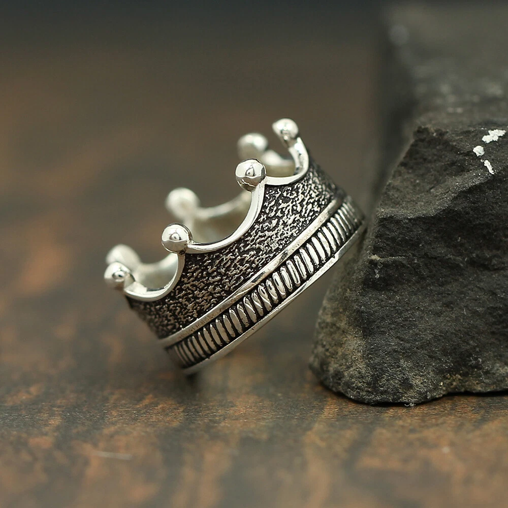 Real silver shop crown ring