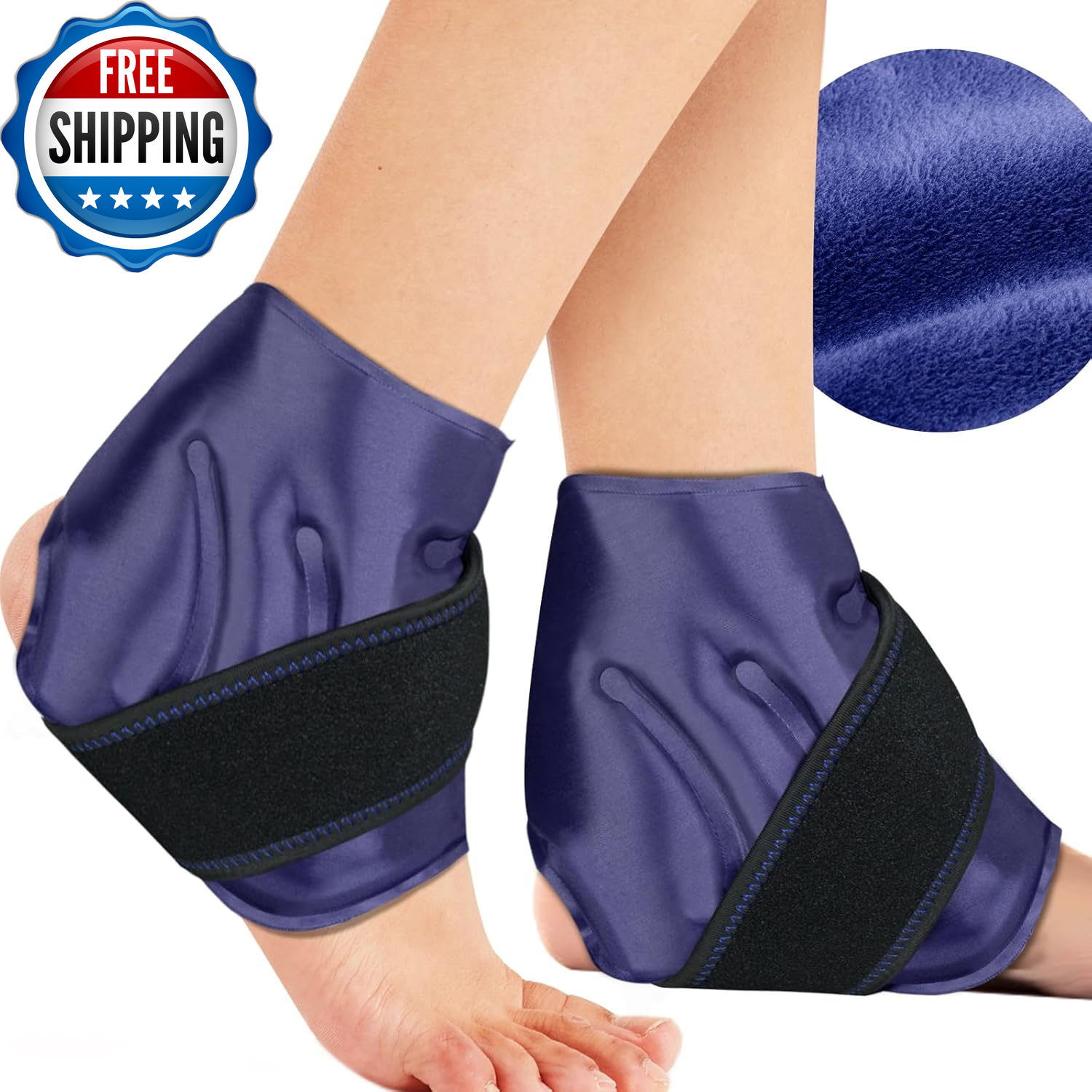 2 Ankle Ice Pack Wrap for Swelling, Ice Pack for Ankle Injuries Reusable, Cold C