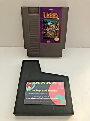 ULTIMA EXODUS RPG Vintage Nintendo NES 1989 Game Cartridge WITH SLEEVE!  
