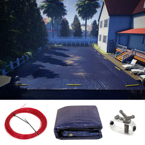 ColourTree Inground Above Ground WInter Pool Cover Rectangle(We Make CustomSizes - Picture 2 of 8