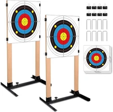 2Pack Metal Shooting Target Stand Base,Adjustable Paper Target Holder USPSA/IPSC