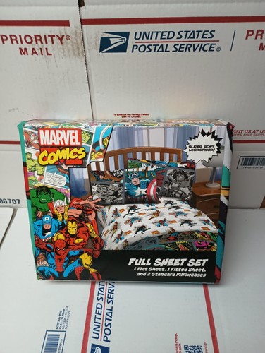 MARVEL COMICS KOMPLETTES LAKEN-SET, FLACHES LAKEN, SPANNBETTLAKEN, 2 KISSENBEZÜGE BRANDNEU - Bild 2 von 3