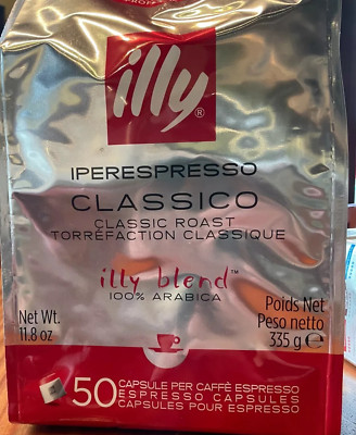 illy espresso pods - classic roast - 50 pods