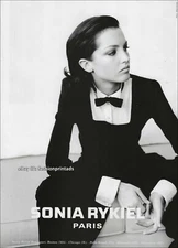 vintage SONIA RYKIEL 1-Page PRINT AD Fall 1995 CHANDRA NORTH Mario Testino