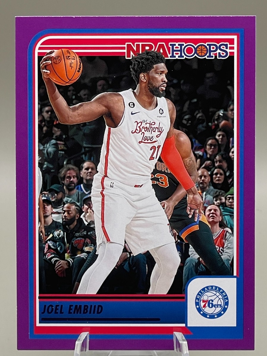 2023-24 Panini NBA Hoops #67 - Joel Embiid (Purple *Ken