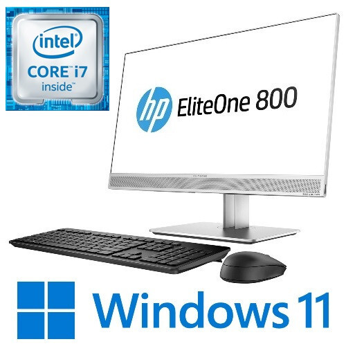 HP EliteOne 800 G4 AIO Intel i7 8700 16G 256G NVMe WiFi 23.8" FHD Win 11 Pro - Picture 1 of 1