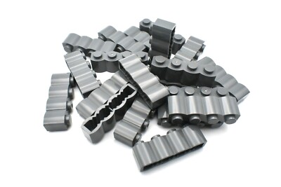 TCM BRICKS Dark Bluish Gray 1x4 Brick Log Profile X25 Compatible Parts & Pieces