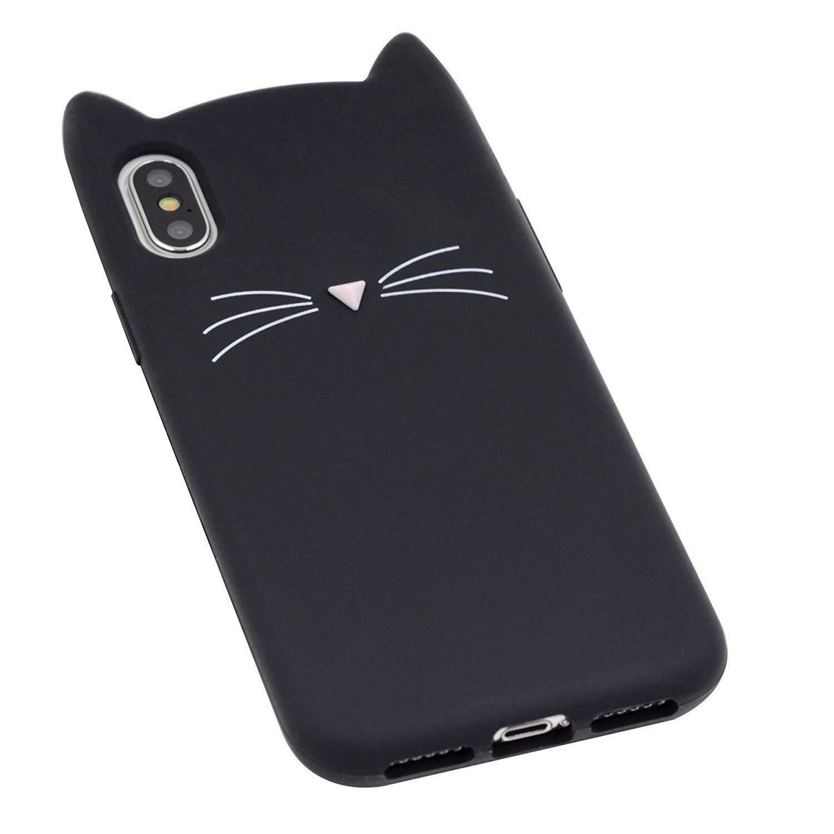 【未使用級】GUCCI ミスティックキャット　猫 iPhoneX/XS　ケース iPhone X / XS / 10S - Soft Silicone Rubber Case Cover Black Cat