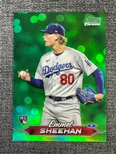 Emmet Sheehan 2024 Topps Stadium Club Chrome Base Green Refractor #126 RC