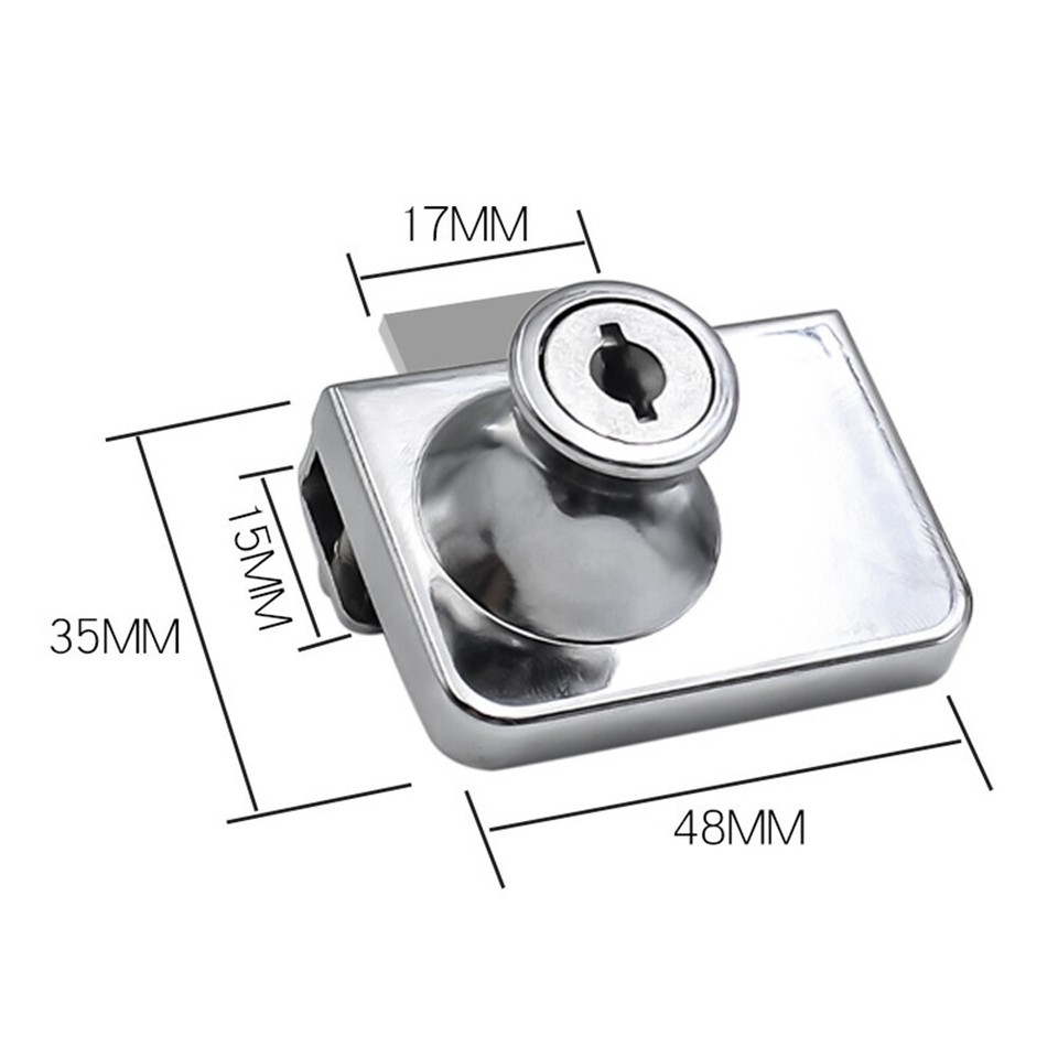 Serratura Per Porta Per Vetrina In Vetro Senza Fori Serratura Per Cassaforte P - Foto 9