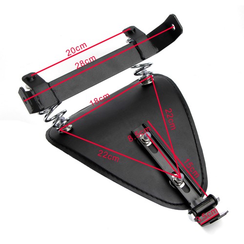 3"SOLO Bike Seat Bracket Base Mount Kit For Harley Chopper Bobber Dyna