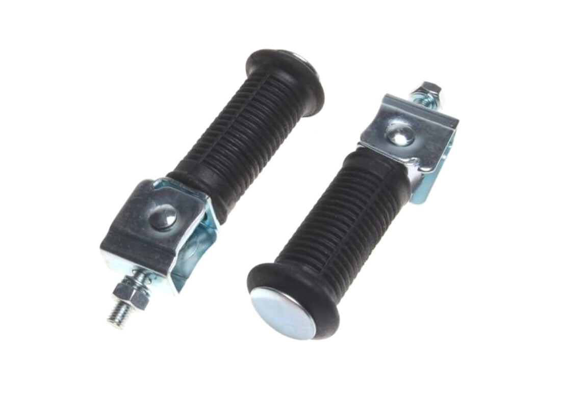 Repose-pieds de 134mm pour moto MZ ETZ TS 150 et 250 en acier noir