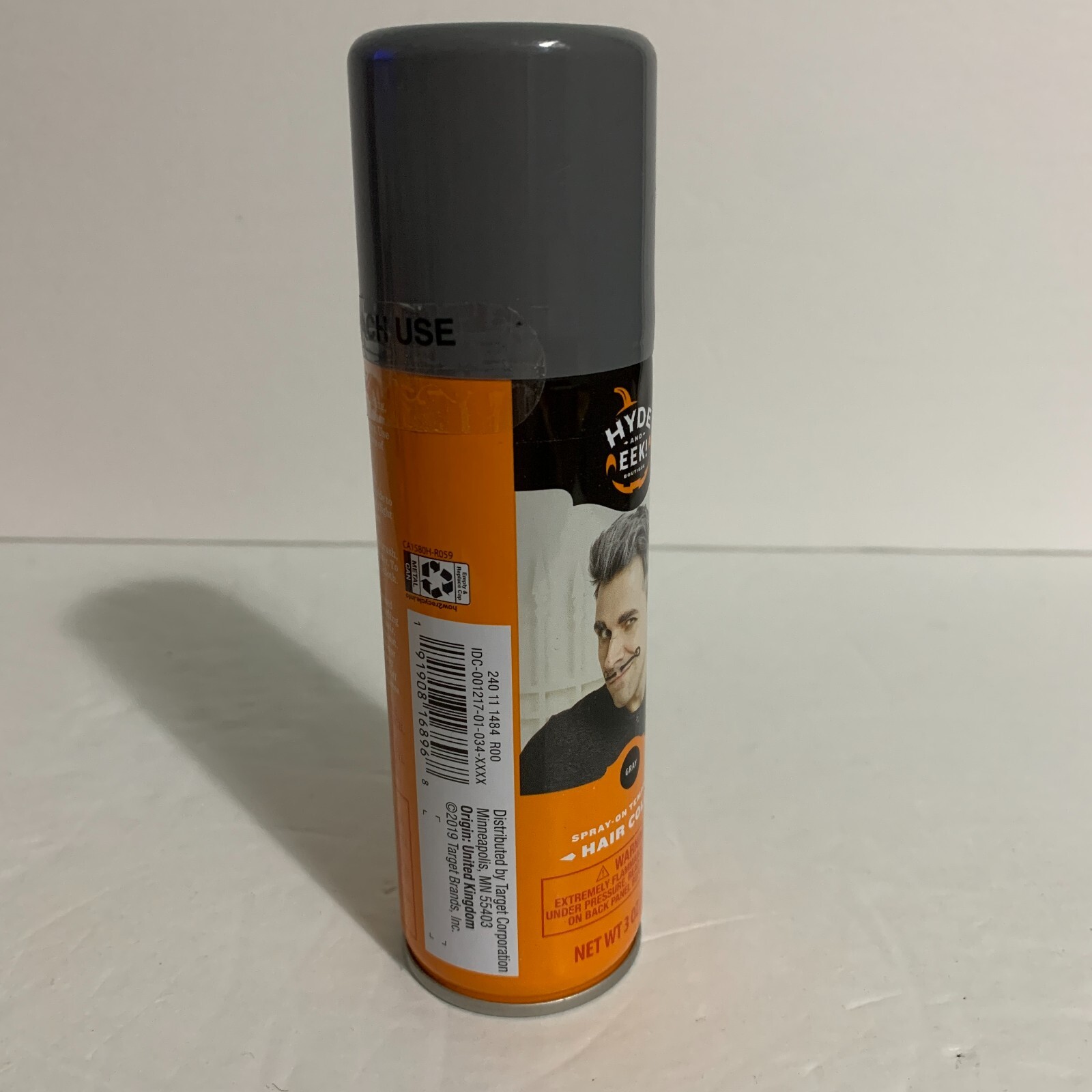 Hyde and Eek! Boutique Spray Temporary Hair Color Gray Halloween Can 3 oz