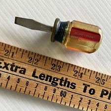 CRAFTSMAN 4151  WF Stubby 1/4 Flat Head Screw Driver Made in USA