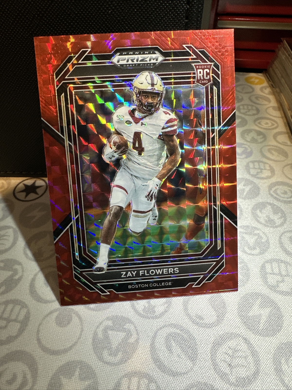 2023 Panini Prizm Draft Picks RC #143 ZAY FLOWERS Red Finite /125