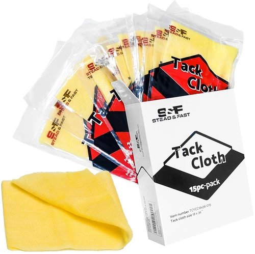 Tack Cloth for Painting, 15-Pc Premium Tack Cloths for Removing Dust from Woodwo
