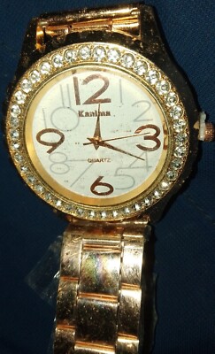 Ladies Women Wrist Watch Watches with Bracelet Strap... Rose Gold Rhinestone New
