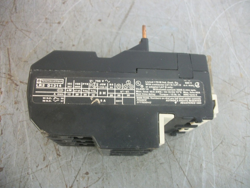 Telemecanique LRD08 - Relè sovraccarico termico per motore TeSys - 2,5...4 A - Classe 10A