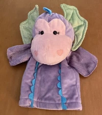 Gund Kids Purple Plush Sea Serpent Dragon Hand Sleeve Puppet #20172