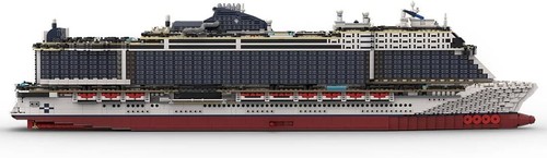 MSC Seashore Cruise Ship Building Blocks Set MOC-116714 Bricks Gift Toys 6270pcs - Picture 6 of 9