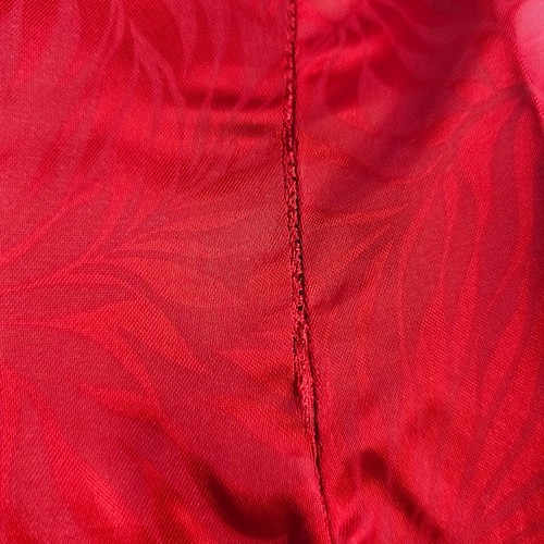 Vtg 80s Prom Queen Drop Waist Mermaid Strapless Satin Jacquard Party Dress S/M - Picture 10 of 10