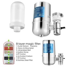 Filter element, ceramic tap water purifier with 8 layers of purification and tap