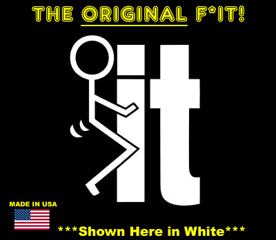 Fuck-It Fck It TRUMP Funny Diecut Decal Sticker Car Truck Window - Foto 9