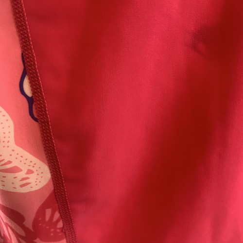 Patagonia Swim Top Girls Size XL 14 Hot Pink Rash Guard Butterfly Print EUC - Picture 5 of 7