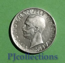 M110-ITALIA-ITALY 5 LIRE 1929 VITTORIO EMANUELE III ARGENTO/SILVER AU/UNC