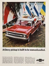 1968 Print Ad Chevy Half-Ton Fleetside CST Pickup Trucks Chevrolet Detroit,MI