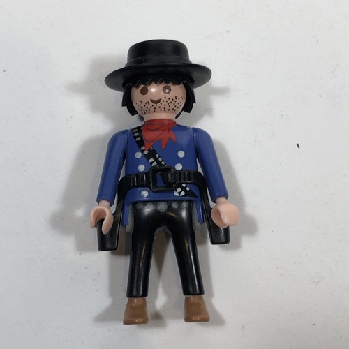 Playmobil 3798 Bounty Hunter Figure With Horse Incomplete-Missing Cape/hrse Blkt - Picture 5 of 10