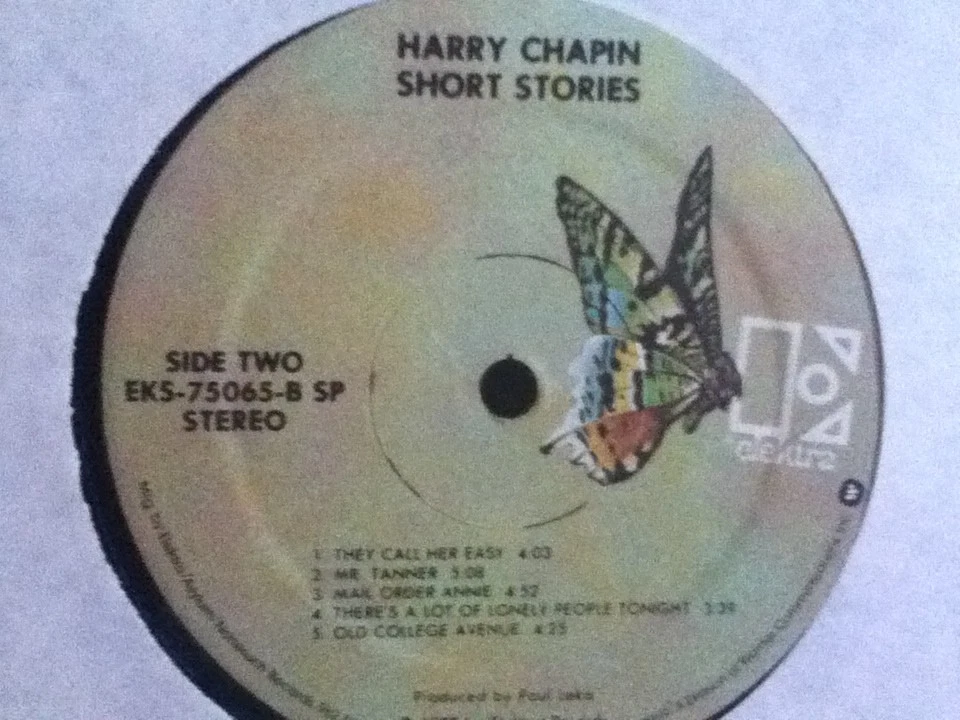 HARRY   CHAPIN       LP     SHORT   STORIES   - Image 4 of 4