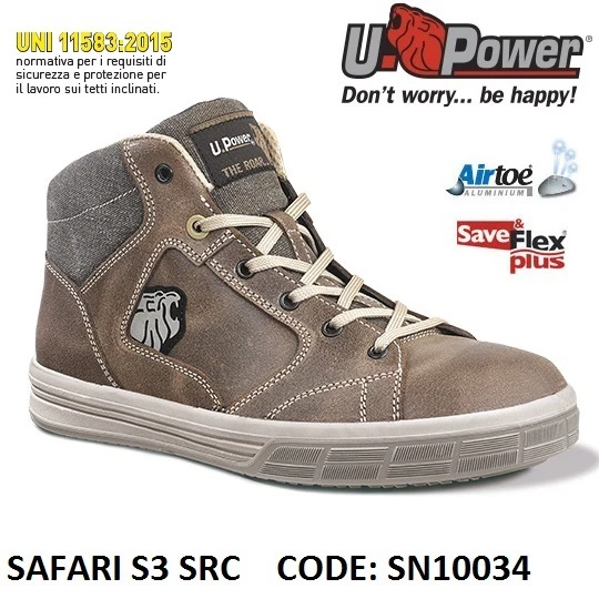 Upower Sicherheits-Arbeitsschuh SAFARI S3 SRC U-POWER SN10034 -