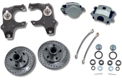 55-57 Tri Five Front Disc Conversion Kit w/ 2'' Drop Spindles Chevy Bel Air