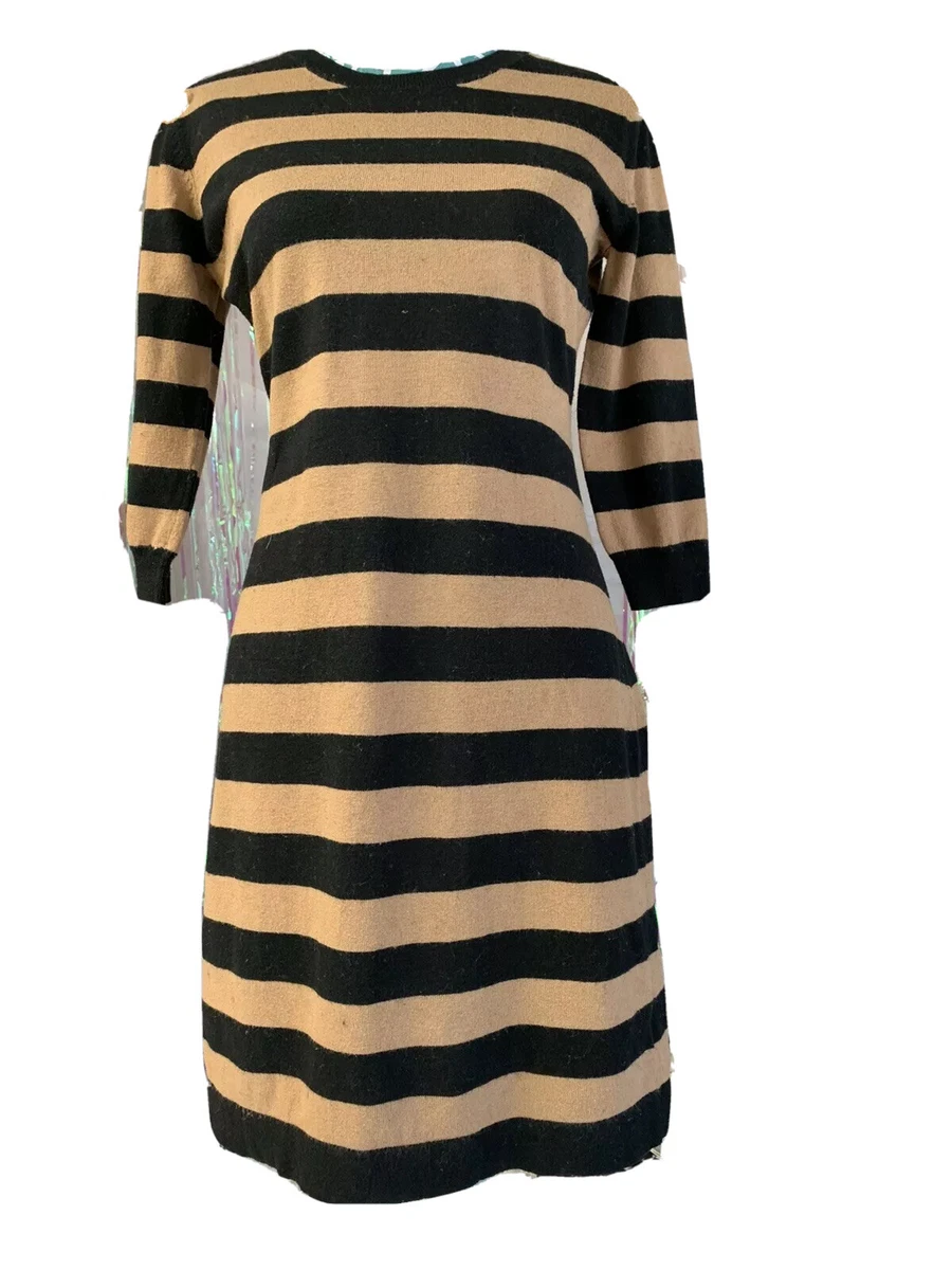 Merona M Black And Tan Sweater Dress | eBay