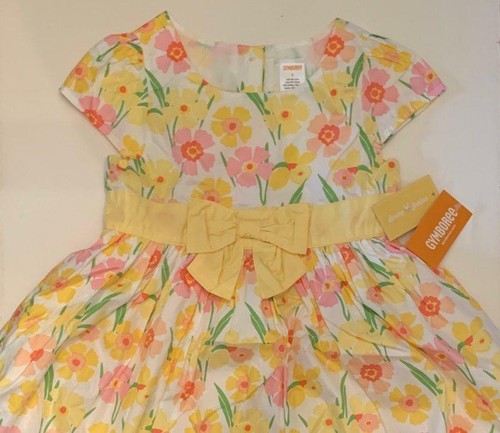 Gymboree Spring Jubilee Girls Yellow Floral Dress w Bow Size 6 NWT - Picture 2 of 4