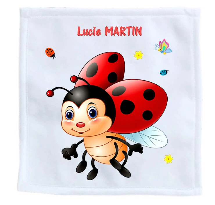 serviette enfant pour école - serviette invité personnalise nom prénom réf 01 - Photo 1/1