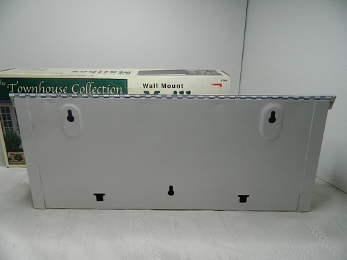 Solar Group Steel Wall Mount Mailbox W/Newspaper Hook TownHouse Collection White - Picture 7 of 14