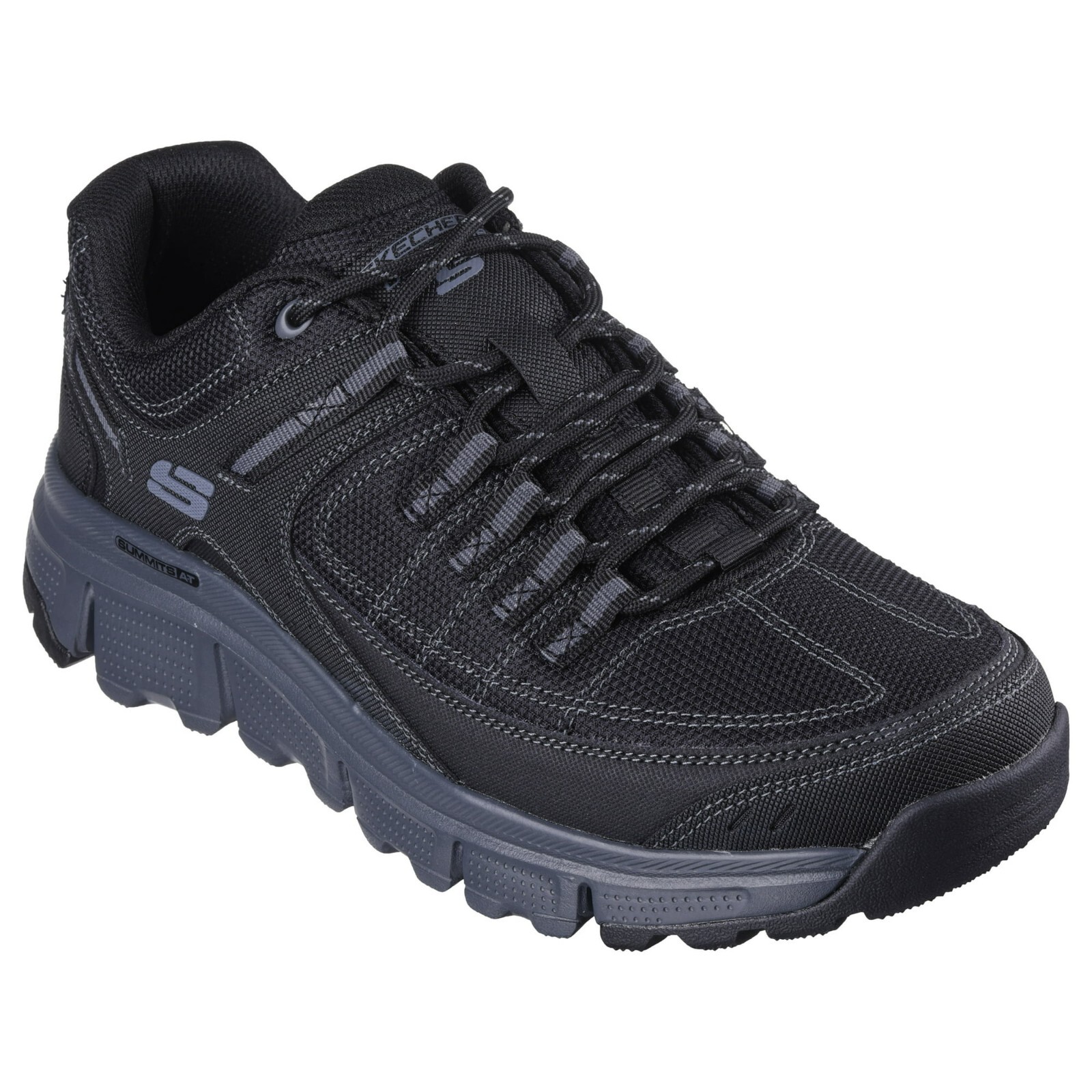 SKECHERS Men's Memory Foam Summits Sneaker Black - Full Size WIDE US