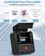 Phomemo M200 Label Maker, Bluetooth Thermal Printer, Android & iOS, Machine Only