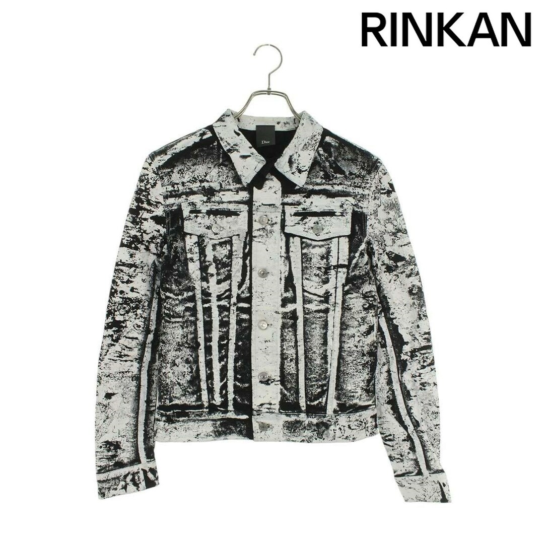 Dior Homme 763C437T023X painted denim jacket men's 46 Used Dior Homme 763C437T023X painted denim jacket men's 46 Used